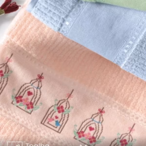 Toalha de Banho Karsten Passa Fitas I 67X140 cm para Bordar Ponto Cruz