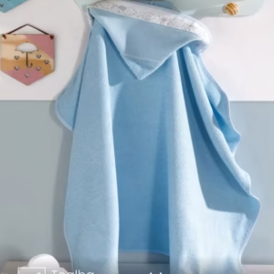 Toalha de Banho com capuz Baby Kids 90X70 cm para Bordar Ponto Cruz Döhler