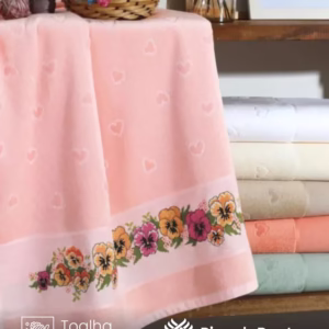 Toalha de Lavabo Döhler Verona 30X45 cm para Bordar Ponto Cruz