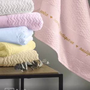 Toalha de Lavabo Karsten Verona 30X50 cm para Bordar Ponto Cruz