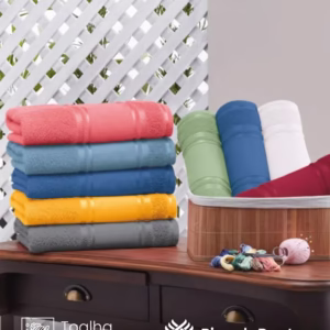 Toalha de Lavabo Teka Criativa Cristine 30X50 cm para Bordar Ponto Cruz