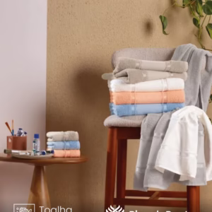 Toalha de Lavabo Teka Criativa Valentine 30X50 cm para Pintar ou Bordar na máquina